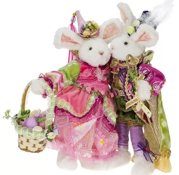 Mark Roberts Mr. & Mrs. Royal Court Rabbits Pair, Small Discount