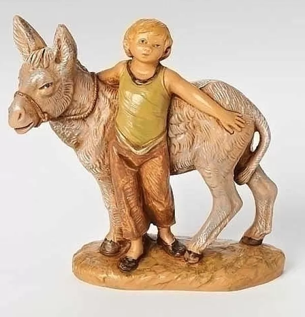 Fontanini Nisan, Young Boy W/Donkey 5", , 54064 Online