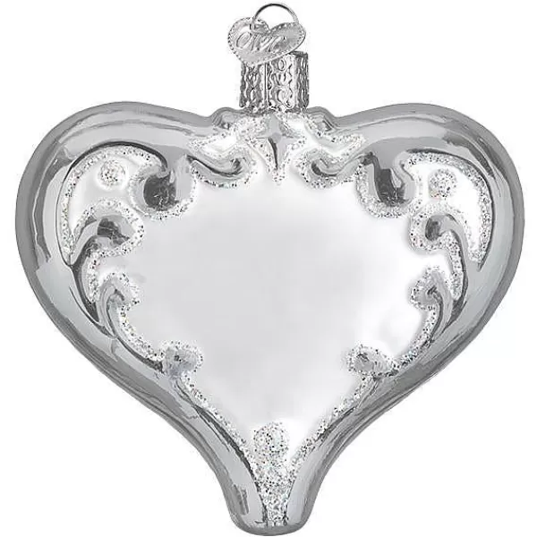 Old World Christmas Owc 25Th Anniversary Heart Ornament, 30055 Fashion