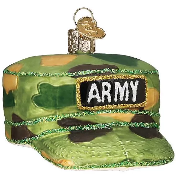 Old World Christmas Owc Army Cap Ornament, 32376 Sale