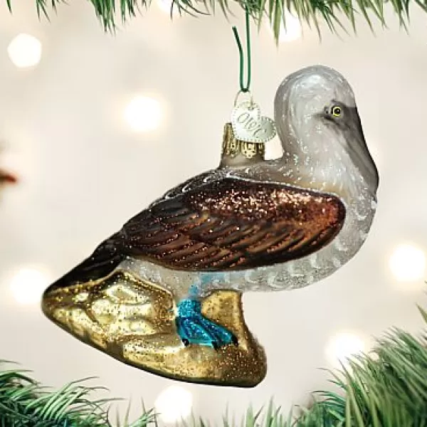 Old World Christmas Owc Blue Footed Booby Ornament, 16113 Flash Sale