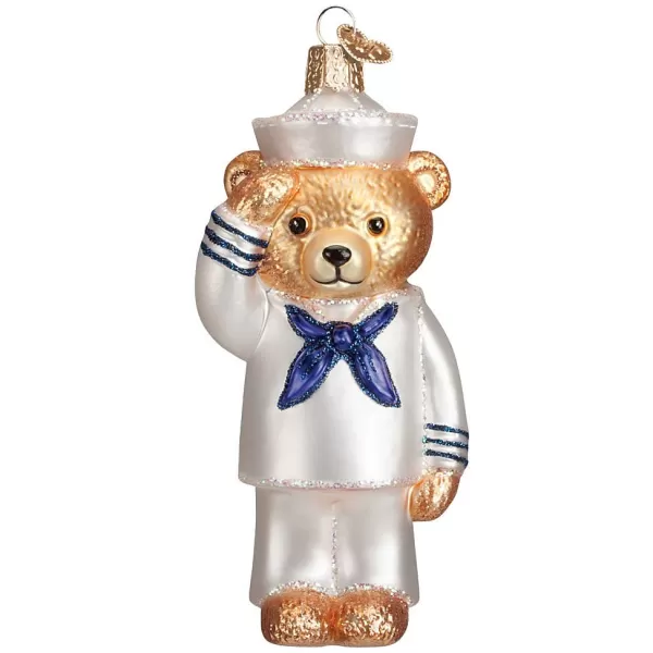 Old World Christmas Owc Navy Bear Ornament, 12404 Fashion