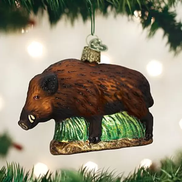 Old World Christmas Owc Wild Boar Ornament, 12500 Fashion