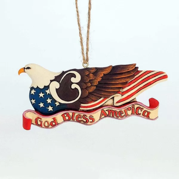 Enesco Patriotic Eagle Ornament Flash Sale