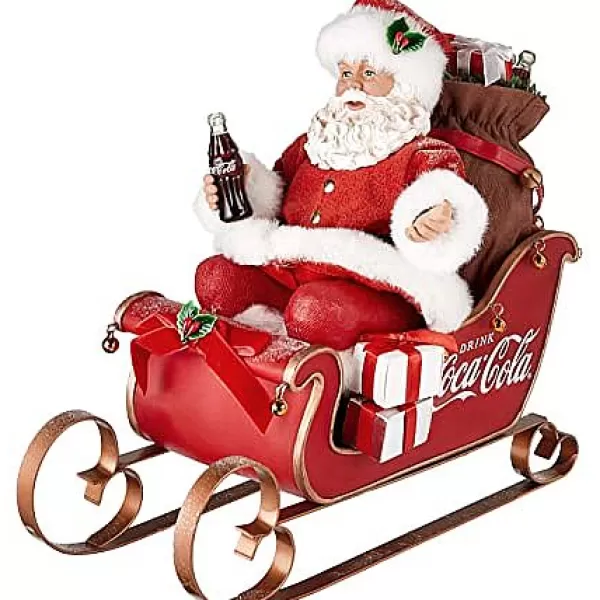 Kurt S Adler Pd, Coca-Cola®, Santa In Sleigh, Cc5202, Kurt Adler Online