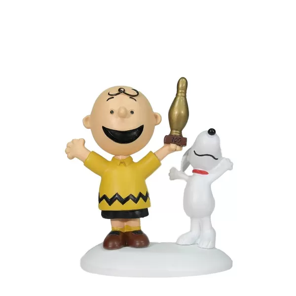 Department 56 Peanuts, Charlie Brown Breaks 100, 6009841, Peanuts Village Clearance