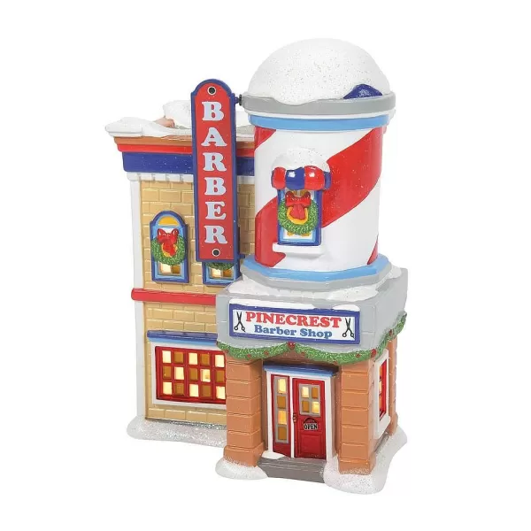 Department 56 Pinecrest Barber Shop, 6007735, Peanuts Village Online