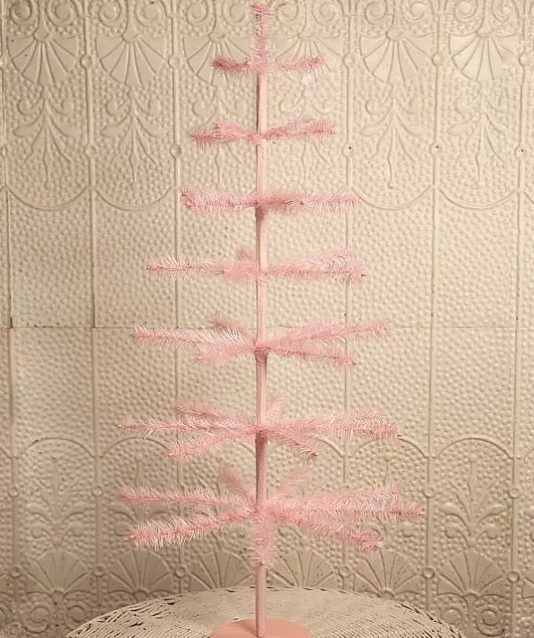 Bethany Lowe Pink Feather Tree 36 Hot