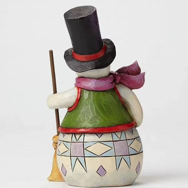 Enesco Pint Sized Snowman With Broom Outlet