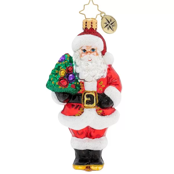 Christopher Radko Radko, Nordmann Fir Santa Ornament, 1019783 Shop