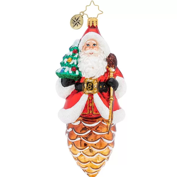 Christopher Radko Radko, Pine Cone Claus Ornament, 1019541 Outlet