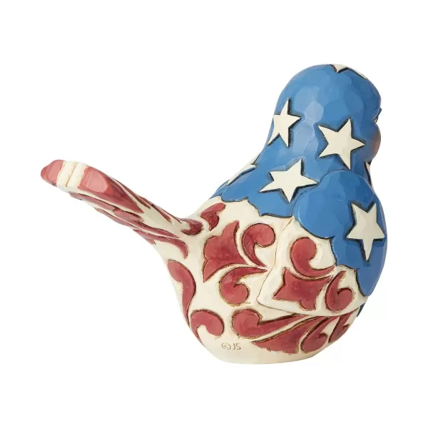 Enesco Red, White & Blue Bird, 6003978, Jim Shore New