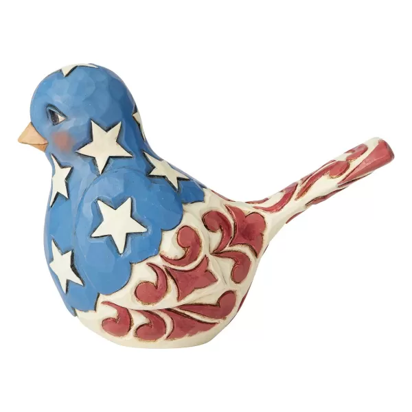 Enesco Red, White & Blue Bird, 6003978, Jim Shore New