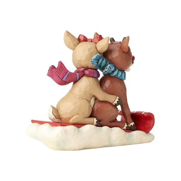 Enesco Rudolph And Clarice Sledding Hot