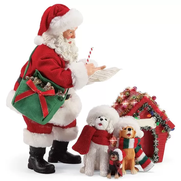 Department 56 Santa And His Pets Carolers Musical. 6004333, Possible Dreams Discount