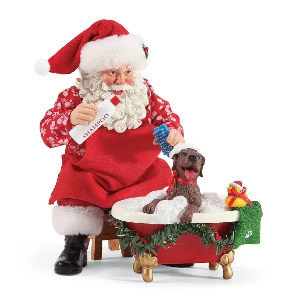 Department 56 Santa And His Pets Splish Splash, 6003436, Possible Dreams Flash Sale