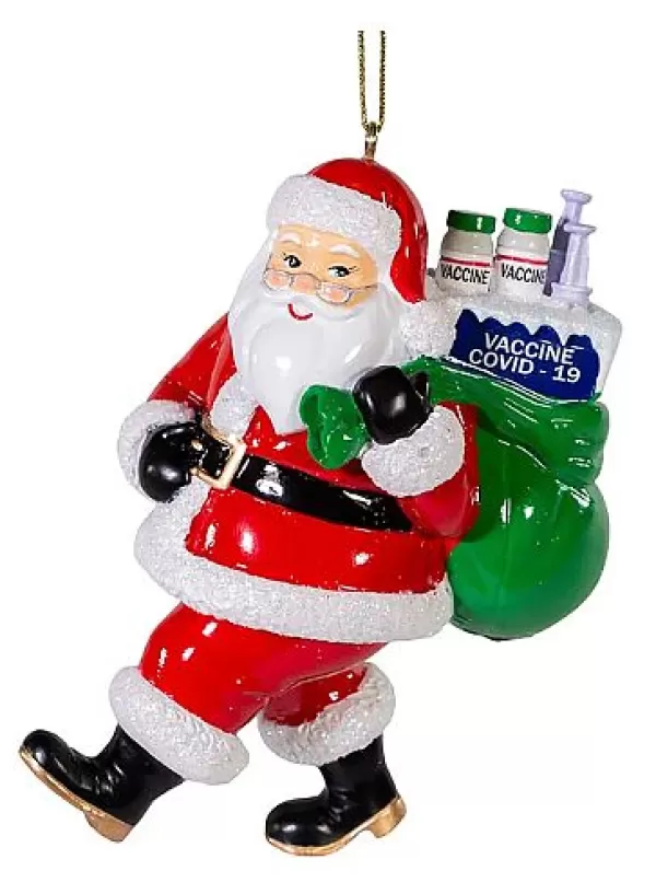 Kurt S Adler Santa Vaccine Ornament, A2129, Kurt Adler Online