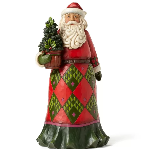 Enesco Santa With Evergreen Flash Sale