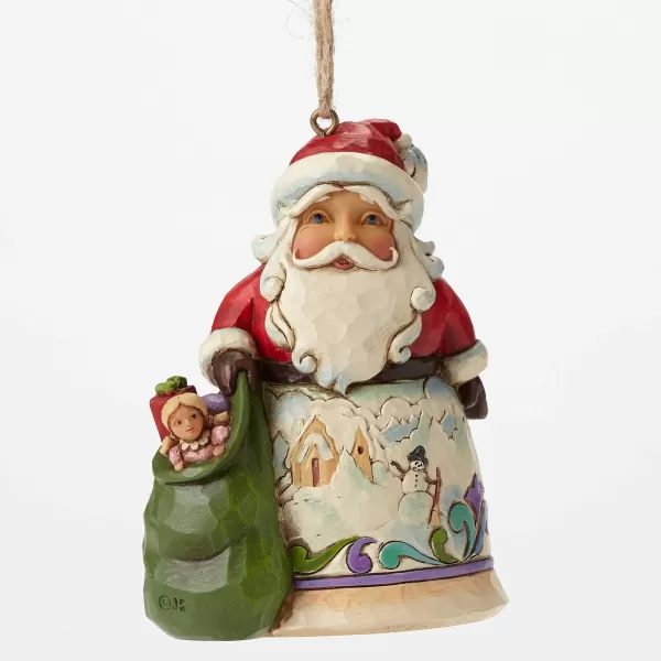 Enesco Santa W/Winter Scene Mini Ornament Best