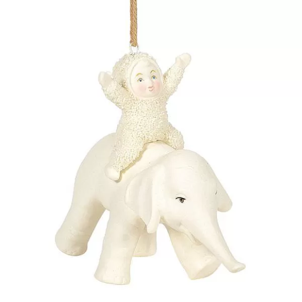 Department 56 Sb, Peaceful Kingdom Elephant Ornament, 6005796, Snowbaby Clearance