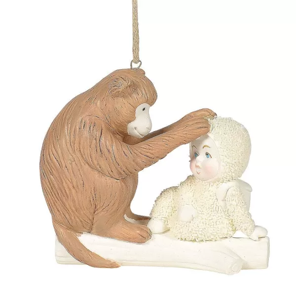 Department 56 Sb, Peaceful Kingdom Monkey Ornament, 6005825, Snowbaby Store