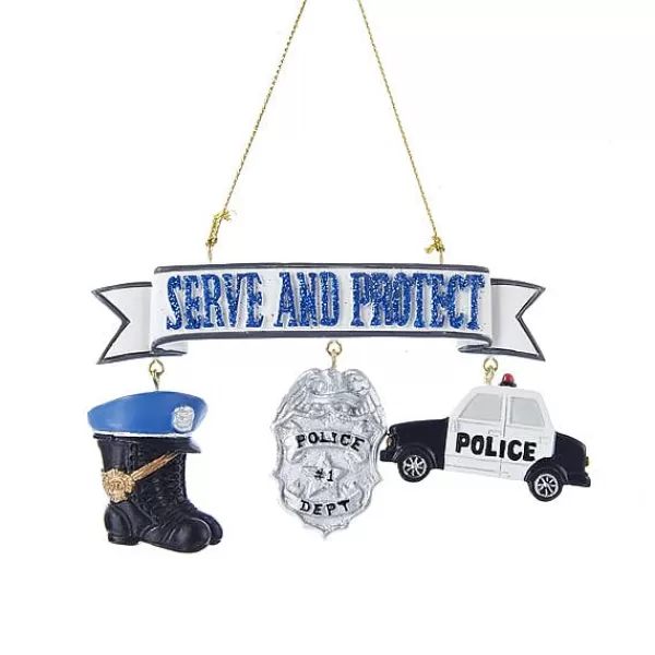 Kurt S Adler Serve And Protect Policeperson With Dangles Ornament Online