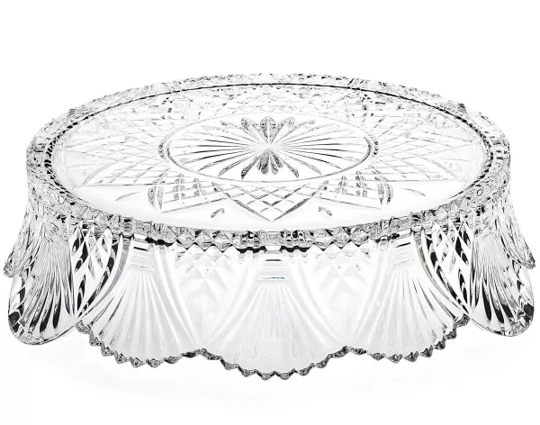 Godinger Shell Crystal Cake Plateau Cheap