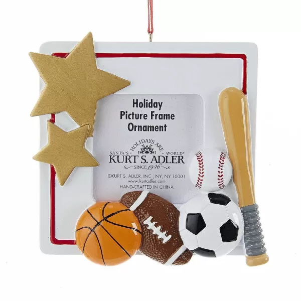 Kurt S Adler Sports Picture Frame Ornament Personalized, C6550 Best