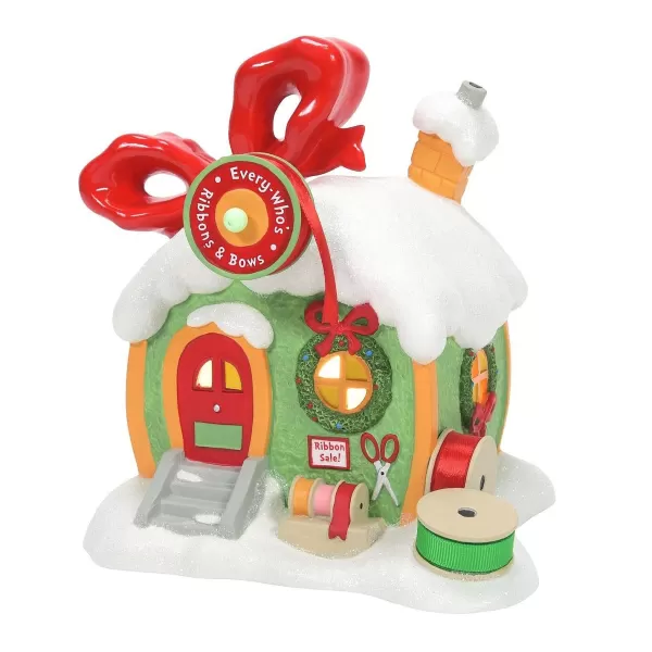 Department 56 Suess, Every Who'S Ribbon & Bows, 6009728, Grinch Village Best Sale