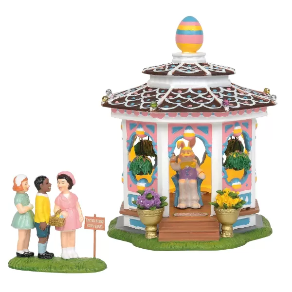 Department 56 Sv, Easter Bunny Gazebo, 6004818, Snow Village Online