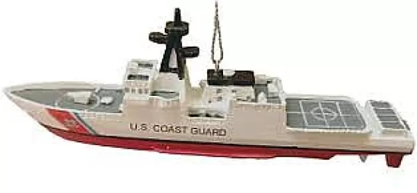 Kurt S Adler U.S. Coast Guard® Air Craft Carrier Ship Ornament Outlet