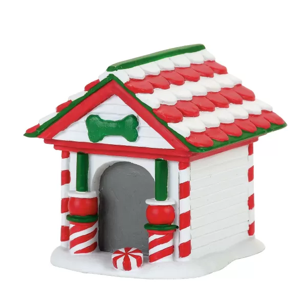 Department 56 Va, Peppermint Dog House, 4057593, Flash Sale