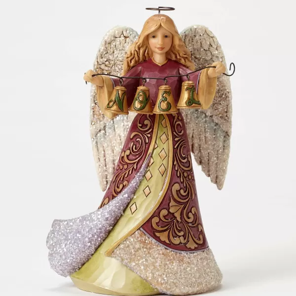 Enesco Victorian Angel With Bells Flash Sale