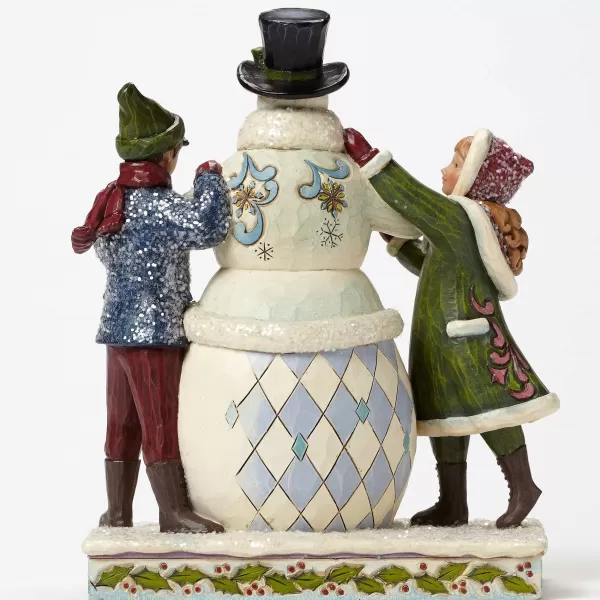 Enesco Victorian Children Building Snowman Best Sale