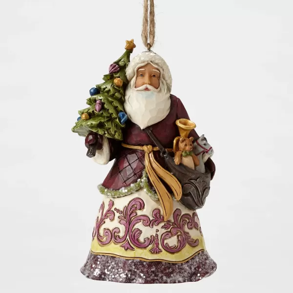 Enesco Victorian Santa With Tree Ornament Cheap