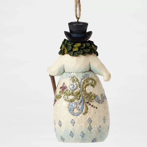 Enesco Victorian Snowman W/Wreath Ornament Outlet