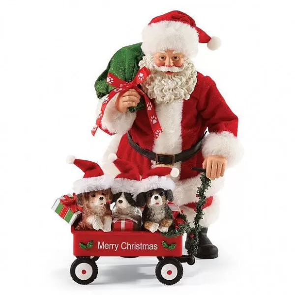 Department 56 Waggin, Santa With Pups Flash Sale