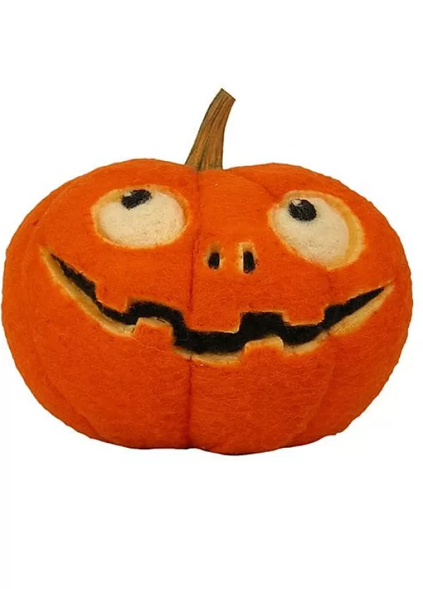 Byers Choice Wide Felted Jack-O-Lantern, , Fpmp2 Best