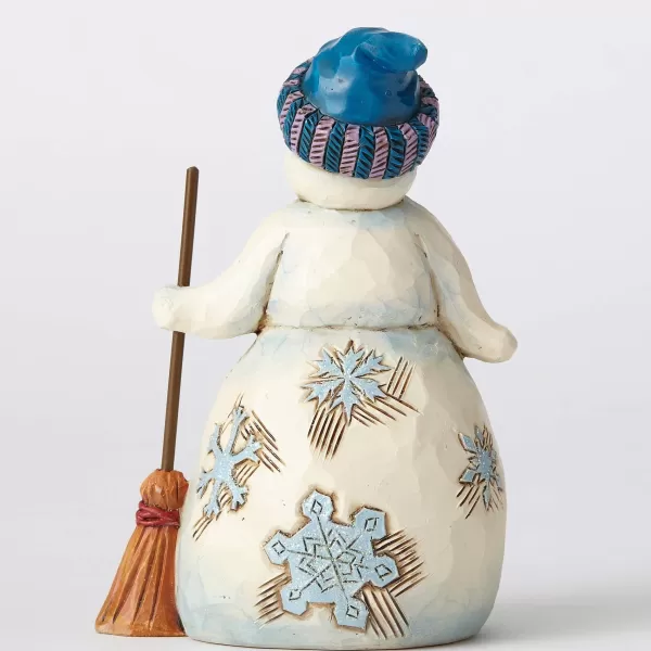 Enesco Wonderland Pint Snowman /Broom Flash Sale