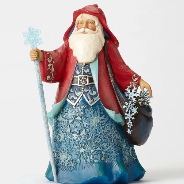 Enesco Wonderland Santa W/Snowflakes Cheap